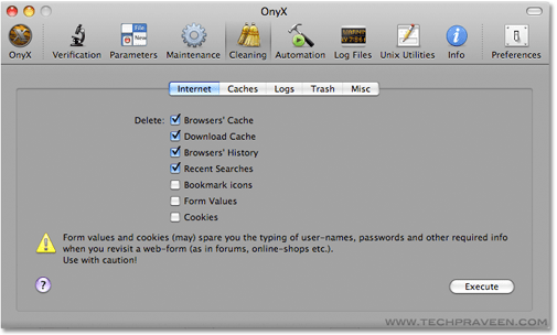 onyx for mac os 10.9